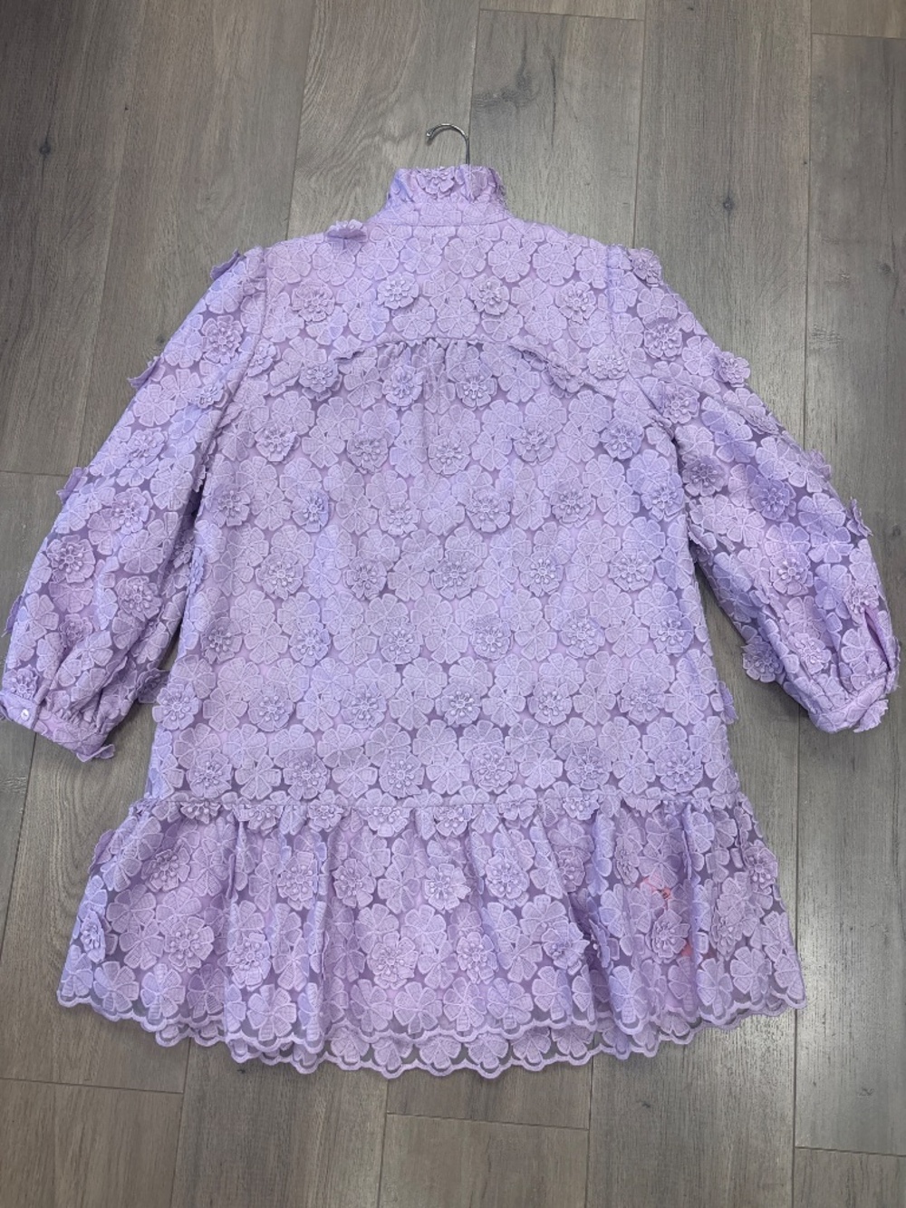 NWT Tuckernuck purple lace floral dress L - Picture 9 of 9